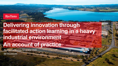 Delivering innovation through facilitated action learning in a heavy industrial environment – An account of practice-1